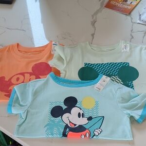 Mickey Mouse Disney Lot Of Boys Tees Tshirts NEW 4T